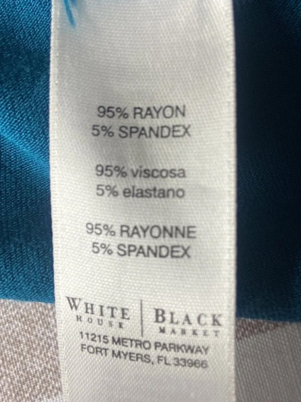 EUC White House Black Market Women’s Teal Draped Neck Sleeveless Top Sz M - Picture 2 of 5